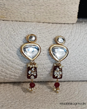 Ruby Red Kundan Set