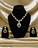 Zarina Emerald Green Polki Set