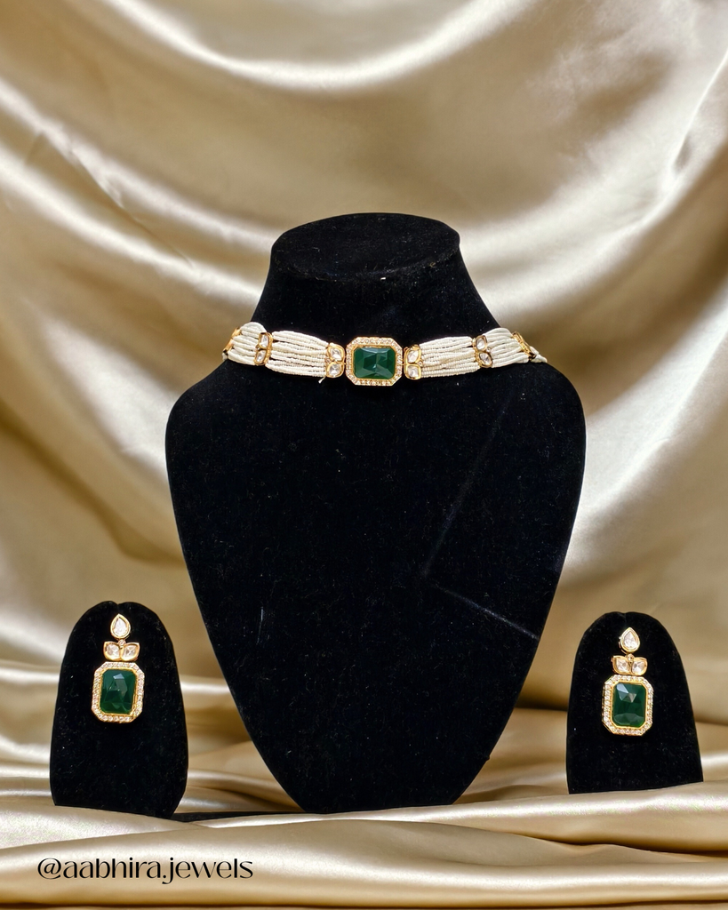 Sufaira Regal Green Choker Set