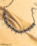 Ranjini Oxidised Set - red color stone