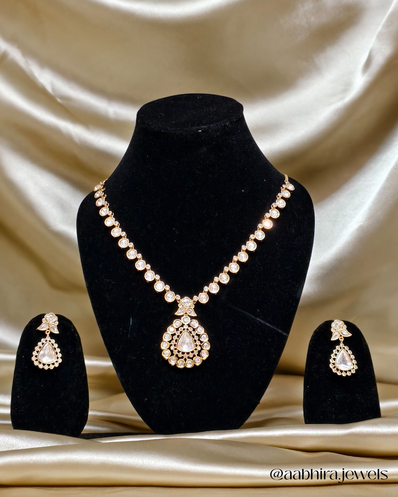 Amaira Polki Radiance Necklace Set