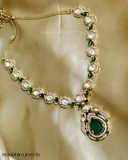 Zarina Emerald Green Polki Set