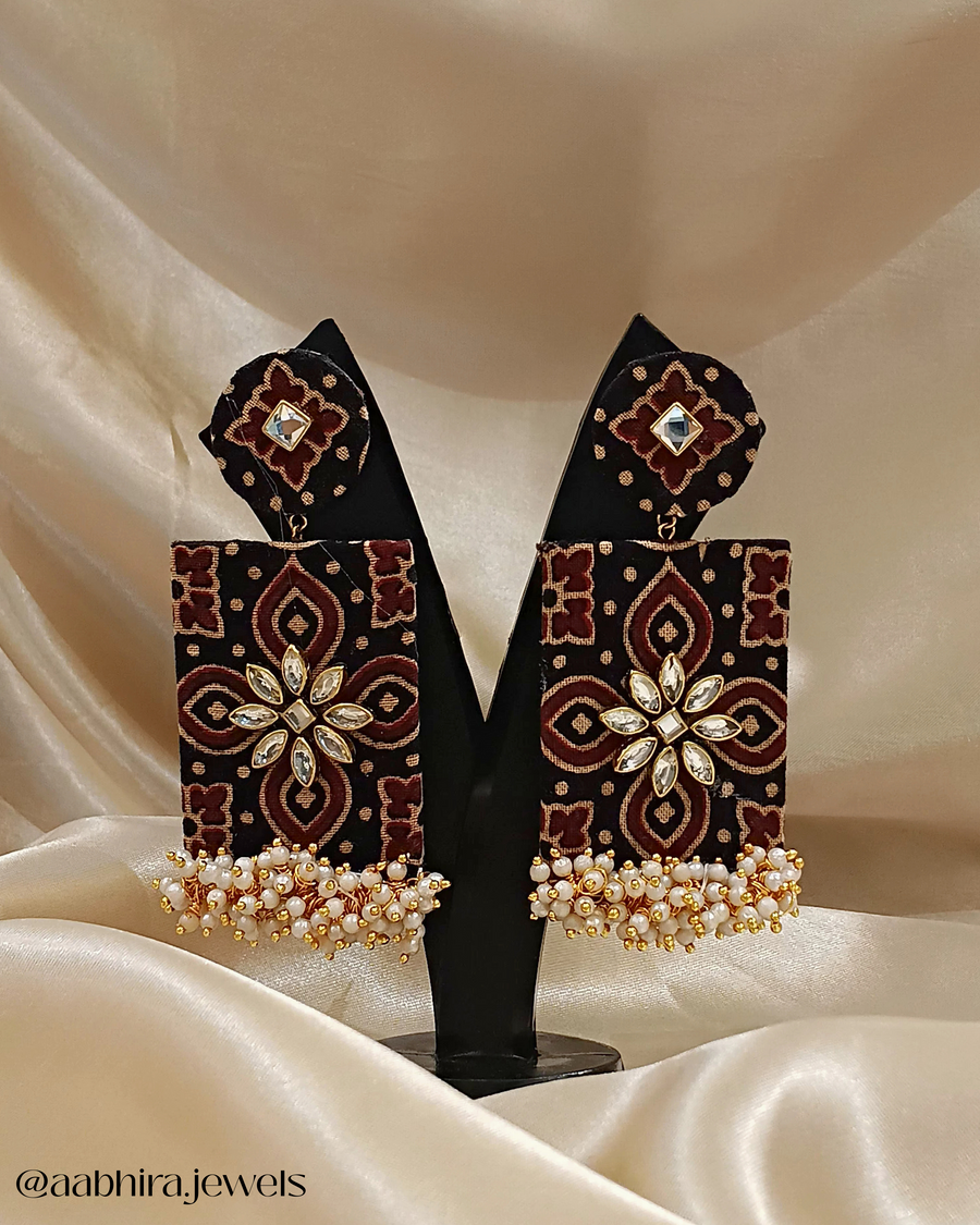 Saanjh Fabric Jewellery Set