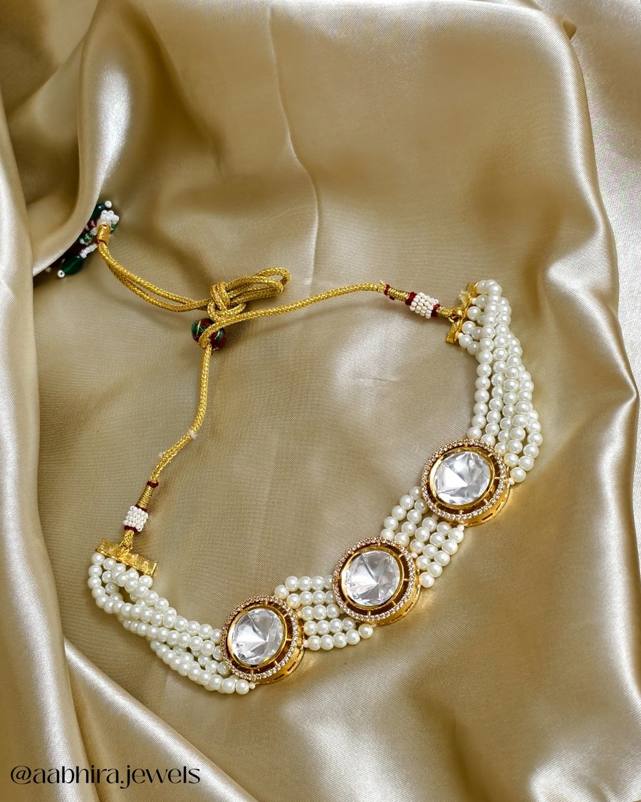 Riyana Kundan Polki Choker Set