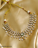 Meera Luxe Polki Choker Set - Green