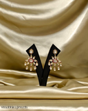 Meera Luxe Polki Choker Set - Ruby pink