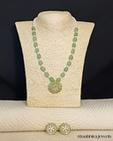 Mint Green Gemstone Pendant Set