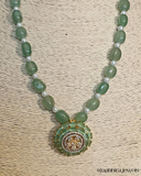 Mint Green Gemstone Pendant Set