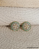 Mint Green Gemstone Pendant Set