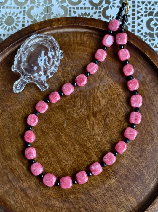 Pink Agate Necklace