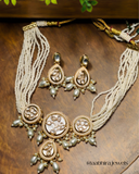 Heritage Kundan & Pearl Choker Necklace Set