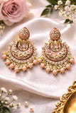 Enamel Chandbali Earrings